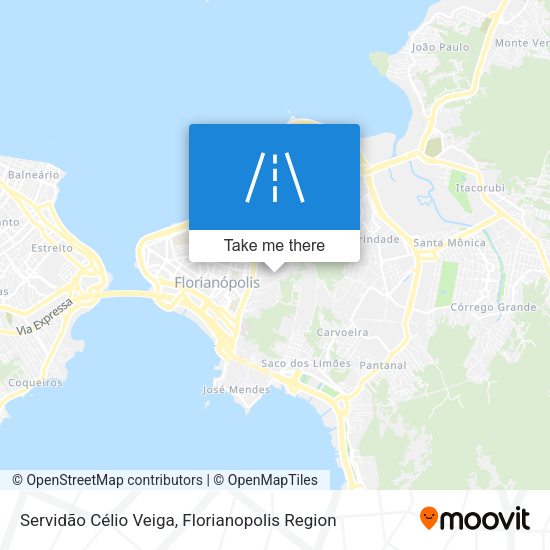 Servidão Célio Veiga map
