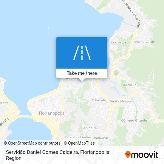 Servidão Daniel Gomes Caldeira map