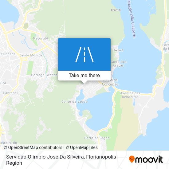 Servidão Olímpio José Da Silveira map