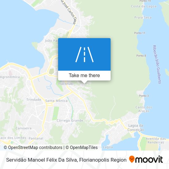 Servidão Manoel Félix Da Silva map