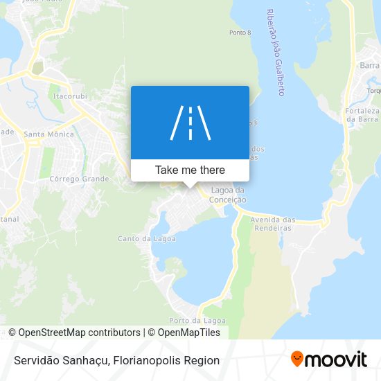 Servidão Sanhaçu map