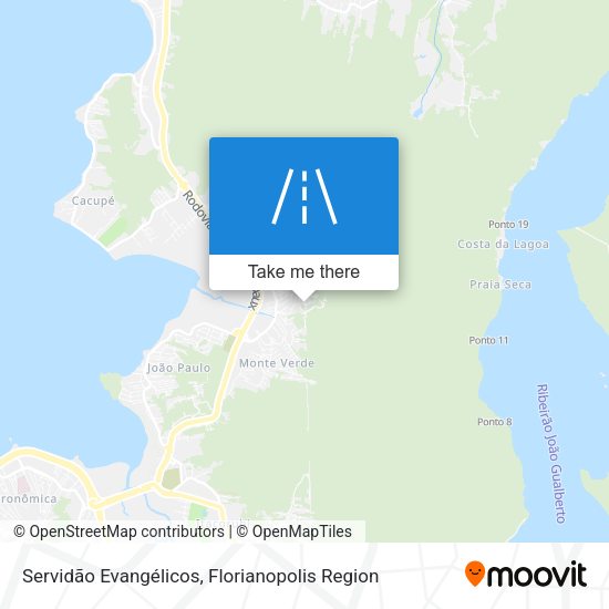 Servidão Evangélicos map