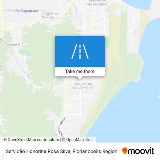 Servidão Honorina Rosa Silva map