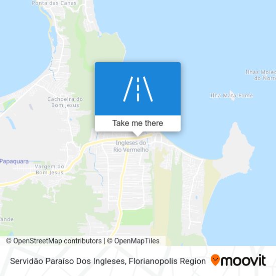 Servidão Paraíso Dos Ingleses map