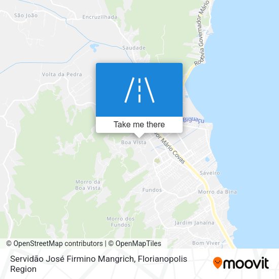 Servidão José Firmino Mangrich map