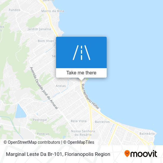 Marginal Leste Da Br-101 map