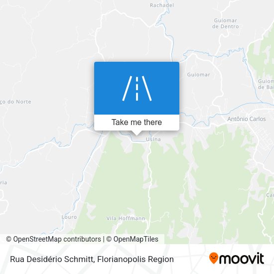 Rua Desidério Schmitt map