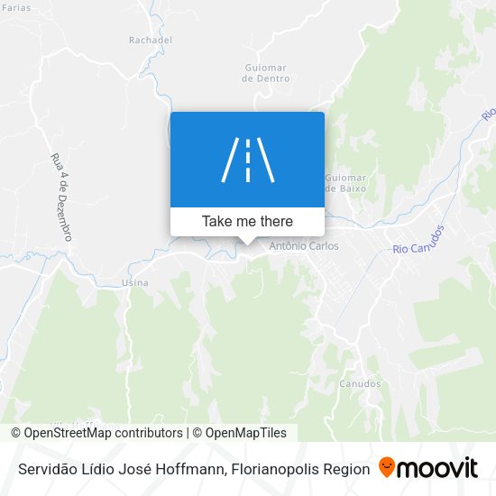 Servidão Lídio José Hoffmann map