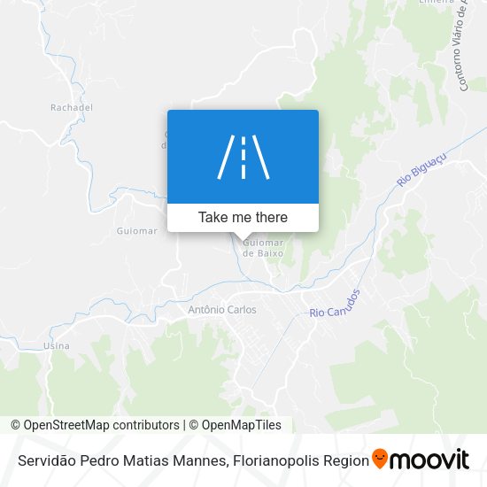 Servidão Pedro Matias Mannes map