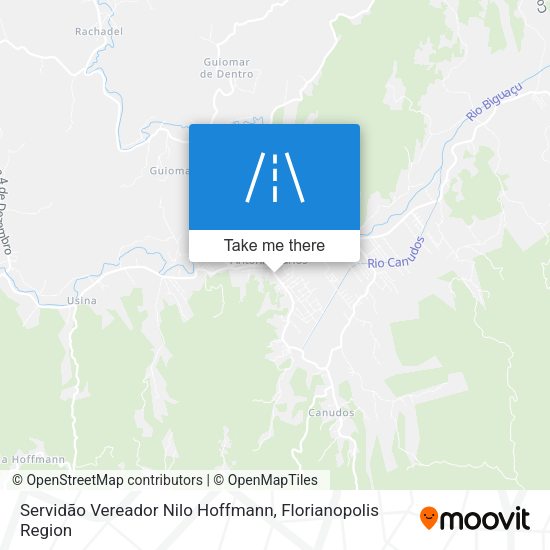 Servidão Vereador Nilo Hoffmann map