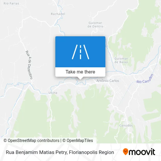 Rua Benjamim Matias Petry map