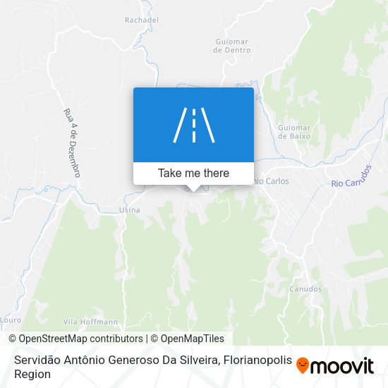 Servidão Antônio Generoso Da Silveira map