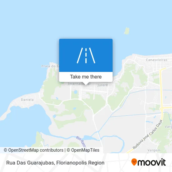 Rua Das Guarajubas map