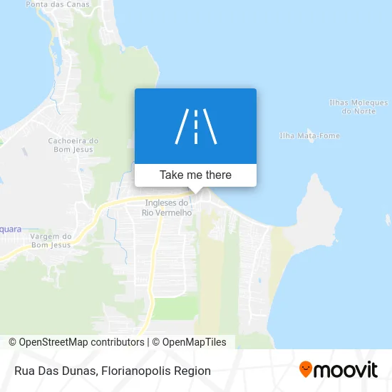 Rua Das Dunas map