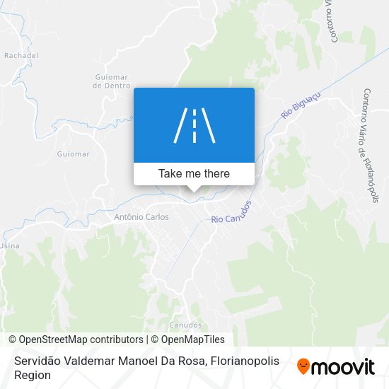 Servidão Valdemar Manoel Da Rosa map