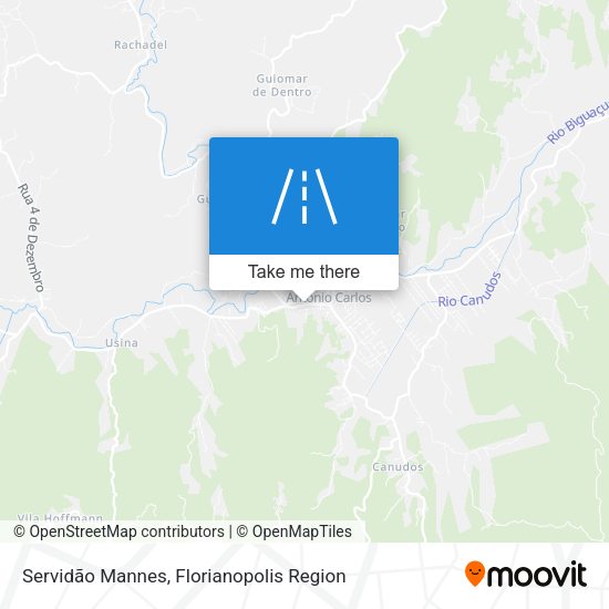Servidão Mannes map