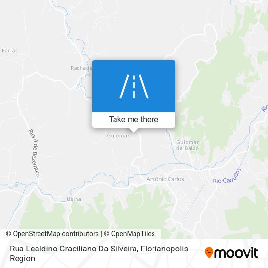 Rua Lealdino Graciliano Da Silveira map