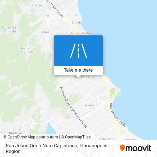 Rua Josué Orion Neto Capistrano map