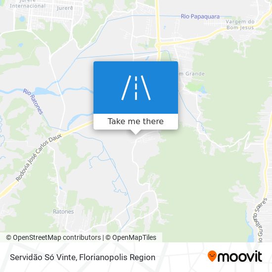 Servidão Só Vinte map