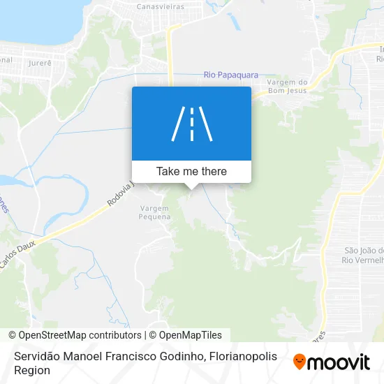 Servidão Manoel Francisco Godinho map