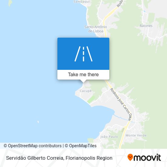 Servidão Gilberto Correia map