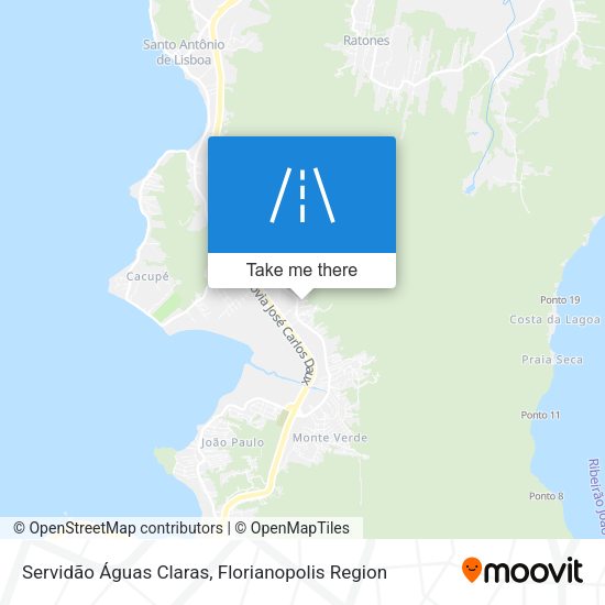 Servidão Águas Claras map