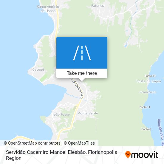 Servidão Cacemiro Manoel Elesbão map