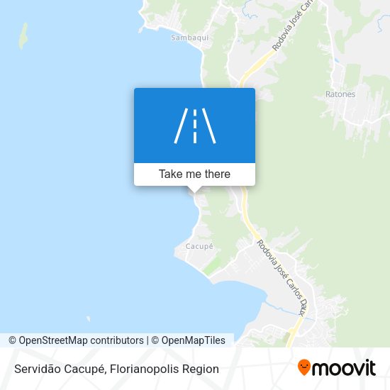 Servidão Cacupé map