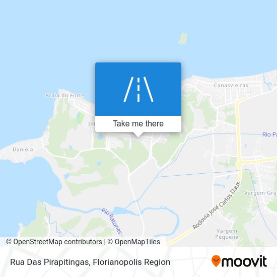 Rua Das Pirapitingas map