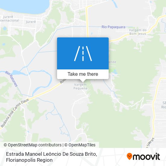 Mapa Estrada Manoel Leôncio De Souza Brito