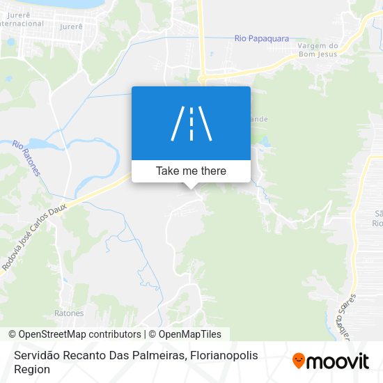 Servidão Recanto Das Palmeiras map