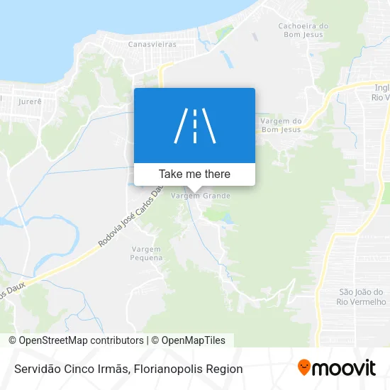 Servidão Cinco Irmãs map
