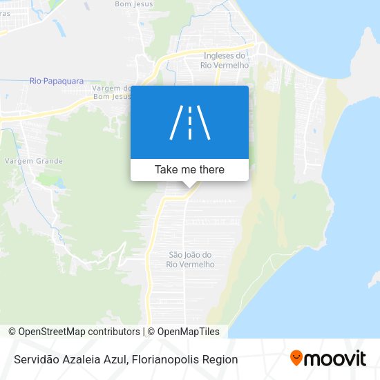 Servidão Azaleia Azul map