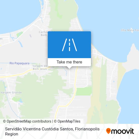 Servidão Vicentina Custódia Santos map