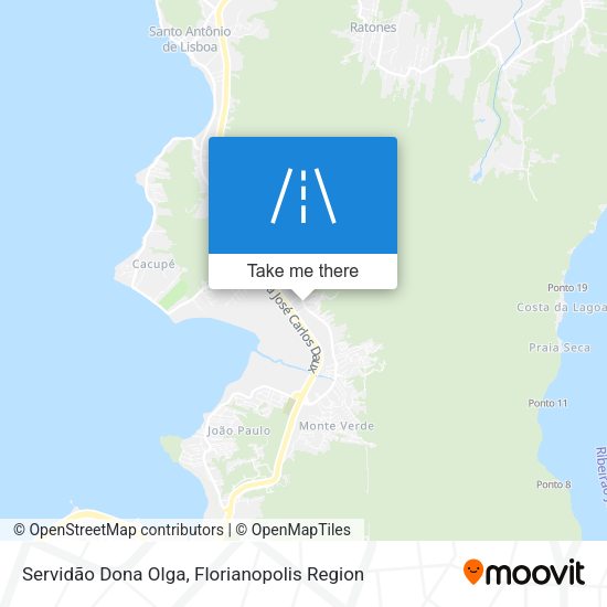 Servidão Dona Olga map