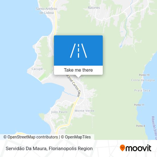 Servidão Da Maura map