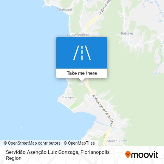 Servidão Asenção Luiz Gonzaga map