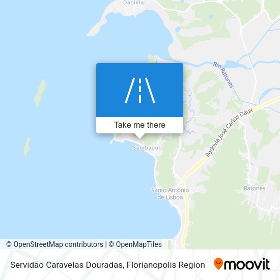 Servidão Caravelas Douradas map