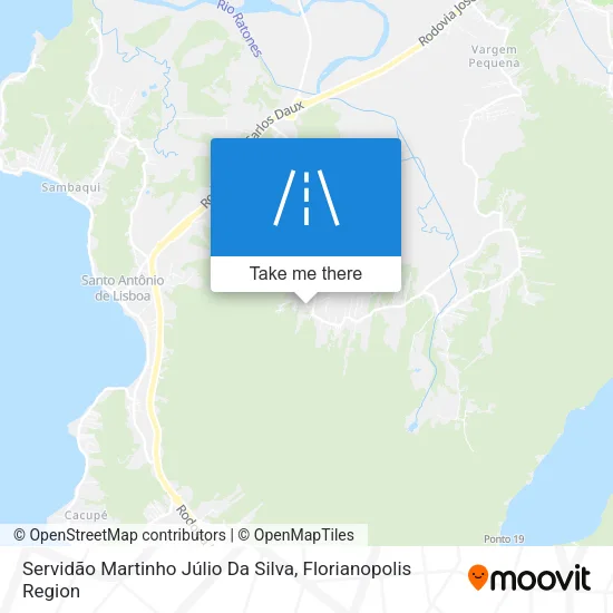Servidão Martinho Júlio Da Silva map