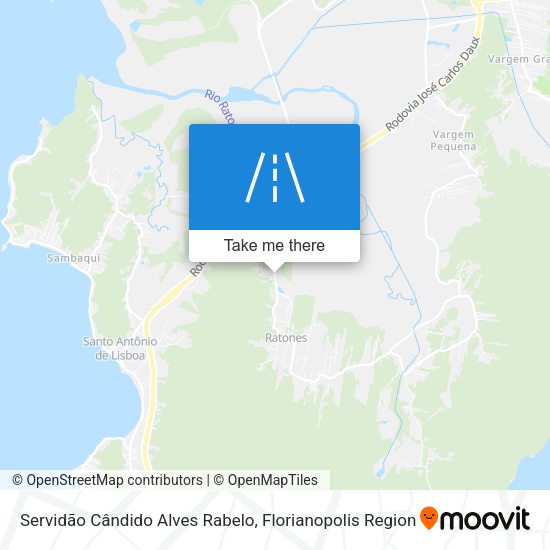 Servidão Cândido Alves Rabelo map