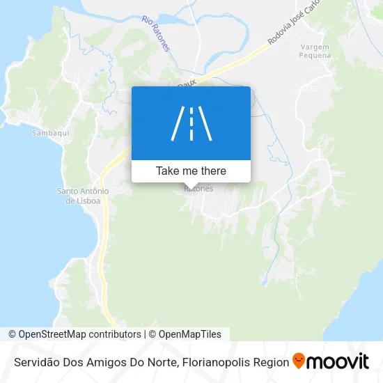 Servidão Dos Amigos Do Norte map