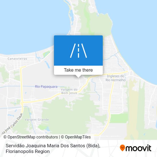 Servidão Joaquina Maria Dos Santos (Bida) map