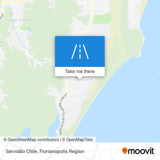 Servidão Chile map