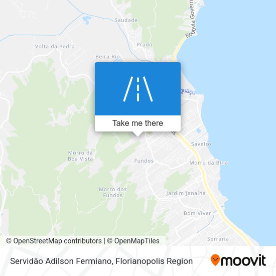 Servidão Adilson Fermiano map