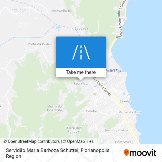 Servidão Maria Barboza Schuttel map