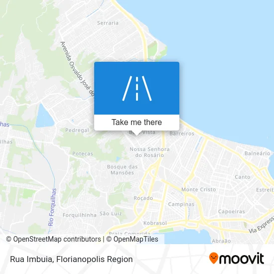 Rua Imbuia map