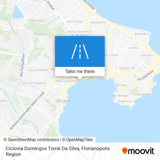 Ciclovia Domingos Tomé Da Silva map