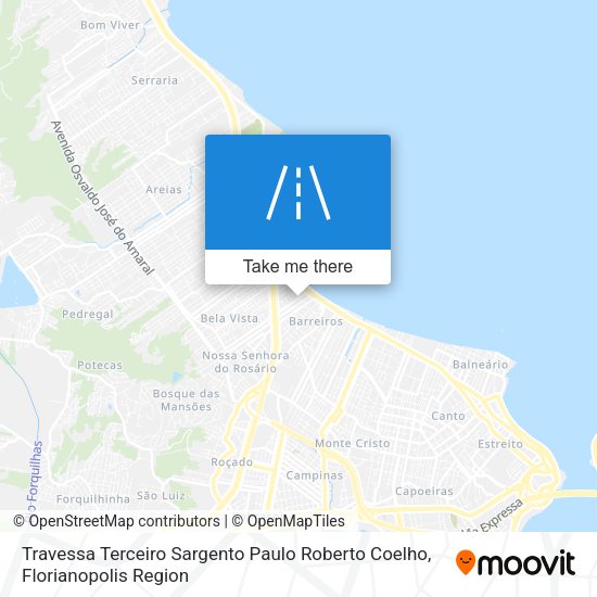 Travessa Terceiro Sargento Paulo Roberto Coelho map