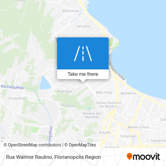 Rua Walmor Raulino map