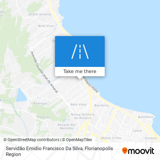 Servidão Emidio Francisco Da Silva map